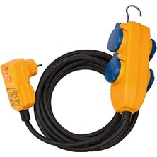 1168720010 Schutzadapterleitung 5 M H07RN-F3G1,5 Fi-Fiş ve Powerblock, Siyah, Mavi, Turuncu