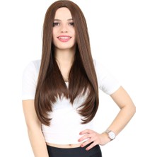 Chic Haven Fiber Sen Uzun Düz Peruk / Kahve Karamel