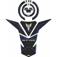Gogo Premium Yamaha MT09 2013 - 2018 Uyumlu Tank Pad Set 006