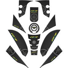 Gogo Premium Yamaha R7 2021 - 2024 Uyumlu Full Tank Pad Set 007