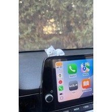 DecoVera 3 Adet Sevimli Mini Beyaz Yatan Kedi Figürü, Araba Süsü, Dekor, Masa Dekoru, Torpido Aksesuarı
