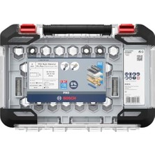 9 x Pro Multi Material Power Plus Delik Açma Testeresi Seti, Şeffaf Kılıf (Yumuşak Ahşap, Alçıpan Duvar Için, Çap 22, 29, 35, 44, 51, 64 Mm, Profesyonel Aksesuar, Matkap/tornavida Için)