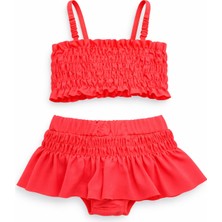 Beniizle Fırfırlı Kız Çocuk Mayo Bikini Takım