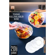 Pileli Store Hsnet Esnek Kase Bonesi – 20 Adet 25 Cm’e Kadar Uyumlu Tekrar Kullanılabilir Tabak Bone