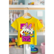 Book OrBook Cute Daisy %100 Pamuk Premium Kalite Çocuk Tişörtü (3-12 Yaş)