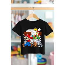 Book OrBook Super Mario Bricks %100 Pamuk Premium Kalite Çocuk Tişörtü (3-12 Yaş)