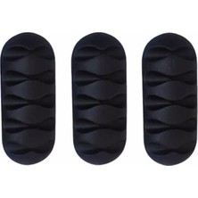 Freedom Books 5 Kanallı Kablo Tutucu – 3’lü Set, Yapışkanlı Kablo Düzenleyici, Masa ve Duvar Için Pratik Kablo Klipsi