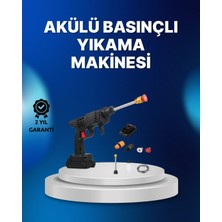 TeknoKapsül Kablosuz Taşınabilir Basınçlı Yıkama Tabancası Köpük Şişeli