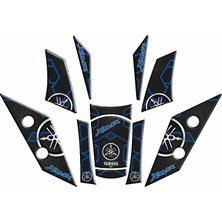 Gogo Premium Yamaha Xmax 2018 - 2022 Uyumlu Tank Pad Set 010