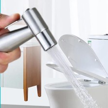 Freedom Books Paslanmaz Çelik Tuvalet Musluk Bide Seti Kolay Kurulum Kullanım Çift Çıkışlı Gümüş Evcil Hayvan Yıkama Aleti