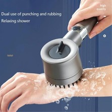 Freedom Books Duş Başlığı Masajlı Uçlu, Su Stop Tuşlu,filtreli 3 Fonksiyonlu El Duş,%30 Su Tasarruflu Handshower, Massage Handshower