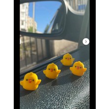 Mbois Mini Civciv Araç Içi Süsü, Masa Dekoru, Tatlı Dekor, Klima Süsü, Minik Dekor, Göğüs Süsü 3 Adet