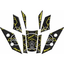 Gogo Premium Yamaha Xmax 2018 - 2022 Uyumlu Tank Pad Set 013