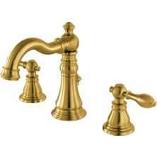 Freedom Books FSC1973ACL Amerikan Klasik Geniş Banyo Musluğu, 12,7 Cm, Fırçalanmış Pirinç