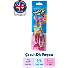 Brush Baby Çocuk Diş İpi Etkili Yumuşak Diş Fırçası - Unicorn - Çiftli Paket - 3-6 Yaş