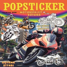 Ne Lazım Bana Motorsiklet  Boyama Kitabı Pop