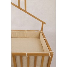 Carino Wins 90X190 cm Montessori Yataklar Için Yan Koruma Seti Krem