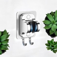 Freedom Books Yapışkanlı Duş Başlığı Tutucu, Ayarlanabilir El Duş Tutacağı Delme Yok Duvara Monte Su Geçirmez, Mafsal, Duş Askısı (Chrome)