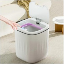 Abnturk Hareket Sensörlü Otomatik Çöp Kovası 20 Litre Kapasite Açılır Kapanır Kapak Poşet Sabitleme Aparat