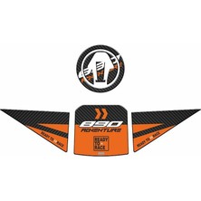 Gogo Premium Ktm 890 Adventure 2020 - 2022 Uyumlu Tank Pad Set 002