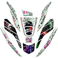 Gogo Premium Honda Pcx 2021 - 2024 Uyumlu Gece Yanan Doğal Renk Fosforlu Tank Pad Set 019