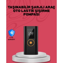 TeknoKapsül Çok Amaçlı Dijital Lastik Pompası Araç Bisiklet Top Uyumlu -