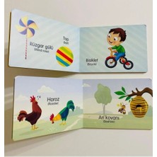 Kids Babies Ilk Kitaplarım Türkçe Ingilizce Temel Kelimeler Kitapları 9'lu Set 10,5X15CM