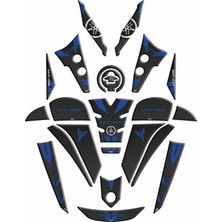 Gogo Premium Yamaha MT25 2020 - 2024 Uyumlu Full Tank Pad Set 002