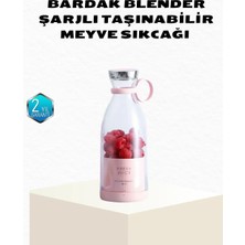 M Merc Giyim Kablosuz Taşınabilir Mini Blender – USB Şarjlı, 1200MAH
