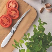 Pinkev Tramontina 6 Adet Uzun Kıvrık Lazer Kesim Tırtıklı Bıçak Seti - Beyaz