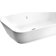 Freedom Books Geo 7425B003-0012 Dikdörtgen Çanak Lavabo, 60 Cm, Beyaz