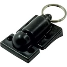 Freedom Books Cam Balkon Emniyet Plastik Kilit, Siyah, Metal Halka ile