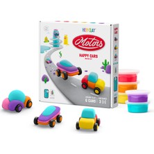 Hey Clay Yaratıcı Kil Seti - Happy Cars