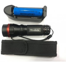 TeknoKapsül Beyaz LED Işıklı ,şarjlı Pil,şarj Cıhazlı El Fener 620