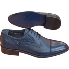 Oktay Kundura Hakiki Deri Lacivert S1621 Lightneolit Erkek Klasik Ayakkabı