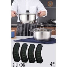 Pileli Store Turk Tencere Tutucu Silikon 4 Adet