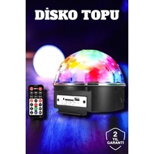 TeknoKapsül Bluetooth Uzaktan Kumandalı Çok Renkli Masaüstü Disko Topu