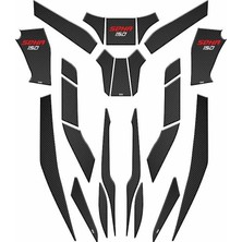 Gogo Premium Kanuni Seha 150 2022 - 2024 Uyumlu 24 Parça Tank Pad Set 002