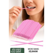 Pileli Store Hsnet Micro Swab - Diş Bakım Çubuğu - 400 Adet Aile Paketi