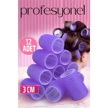 Pileli Store Turk 3 cm Bigudi Saç Bigudisi Profesyonel 12 Adet