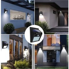 TeknoKapsül Güneş Enerjili Sensörlü Duvar Lambası Bahçe Lamba Suya Dayanıklı Bahçe Aydınlatma