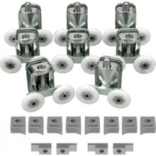 Freedom Books Venita Metal Gövdeli 4 Alt 4 Üst Duşakabin Cam Kabin Tekerleği Takım 24 mm