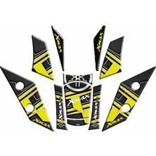 Gogo Premium Yamaha Xmax 2018 - 2022 Uyumlu Tank Pad Set 014