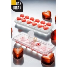 Pileli Store Turk Bas-Bırak Kapaklı Silikon Buz Kalıbı