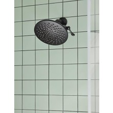 Freedom Books S6320BL Duş Acc-Premium Iki Işlevli 8 "çap Püskürtme Başlığı Yağmur Duşu, Mat Siyah