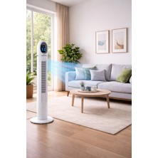 Blackbird Game Center Auhma ACFN06 45W Kule Tipi Vantilatör - Uzaktan Kumandalı, Dokunmatik LED Ekranlı, 3 Modlu Sessiz Vantilatör