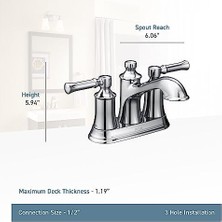 Freedom Books Dartmoor Two-Handle Low Arc Bathroom, Oil Rubbed Bronze (6802ORB)