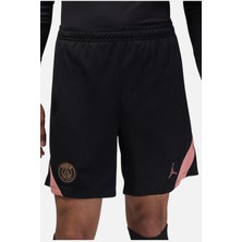 Nike Jordan Paris Saint-Germain Strike Stadium Short Black Erkek Fermuar Cepli Dri-Fit Futbol Şortu Siyah