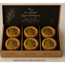 Antep Fıstıklı Özel Tart Cookie Kutusu (6’lı) – El Yapımı Premium Tatlı