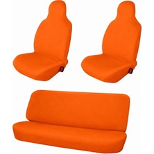 Öziron Üniversal Oto Koltuk Kılıfı  Penye Araba Koltuk Koruyucu Kılıf Siyah Ön Arka Takım